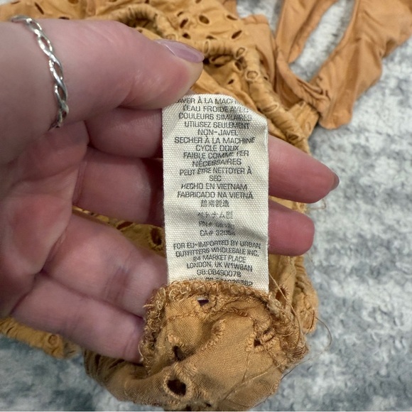 Free People Maeve Ruffle V-neck Eyelet Tank Top - Picture 6 of 8